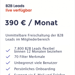 B2B Leads kaufen - Octoleads Premium Paket