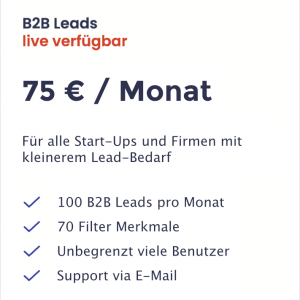 B2B Leads kaufen - Octoleads Starter Paket