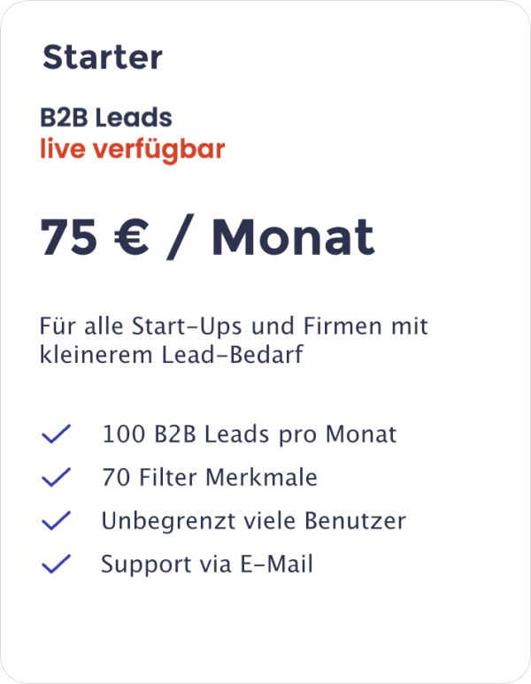 B2B Leads kaufen - Octoleads Starter Paket